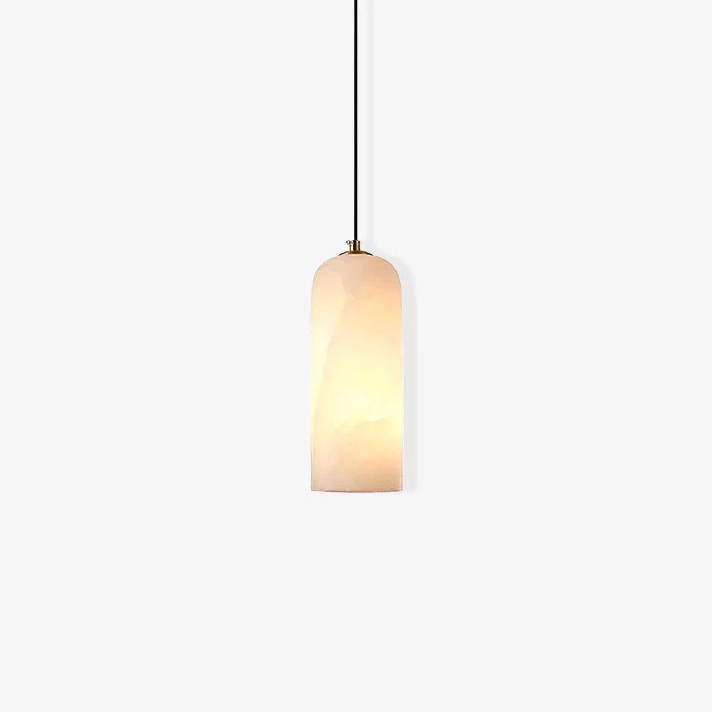 Jade Minimalismo Metal Alabastro Lámpara Colgante Dormitorio Salón