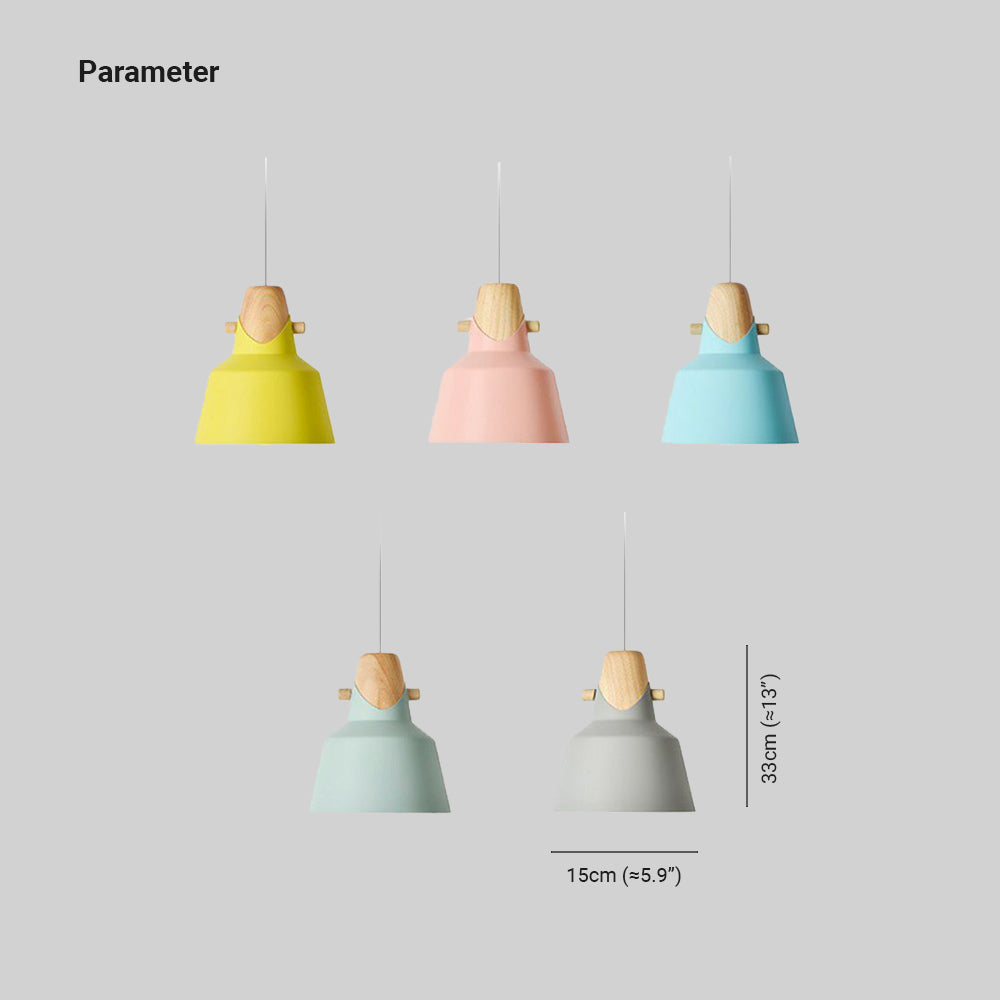 Morandi LED Lámpara Colgante Dormitorio/Estudio Metal