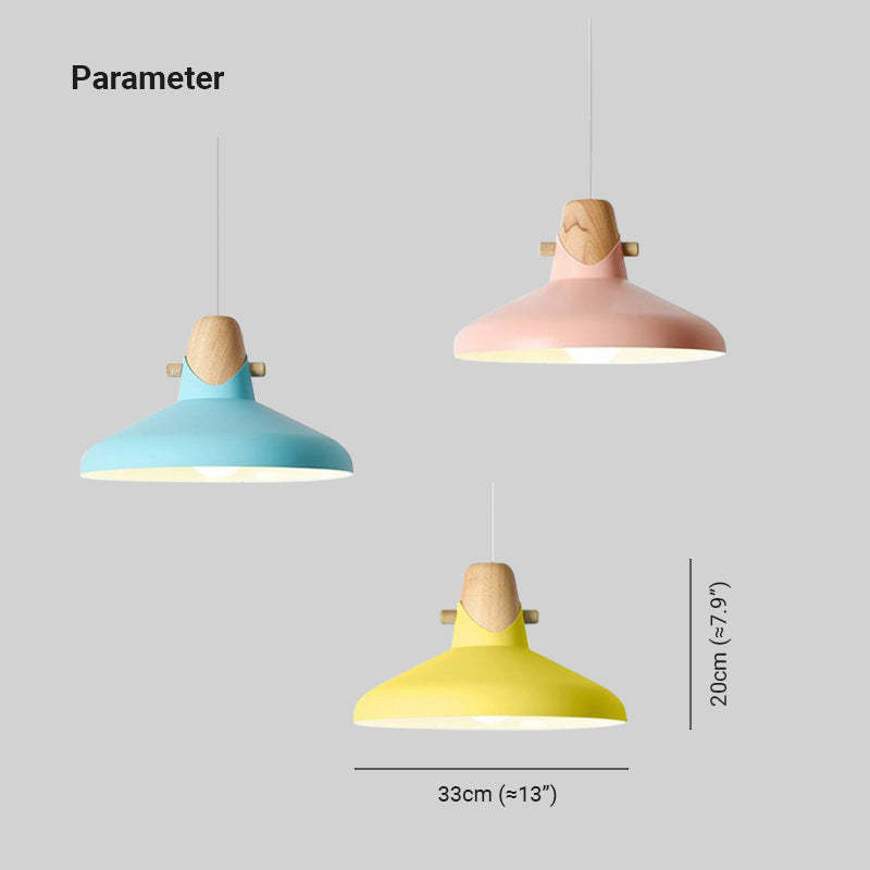 Morandi LED Lámpara Colgante Dormitorio/Estudio Metal