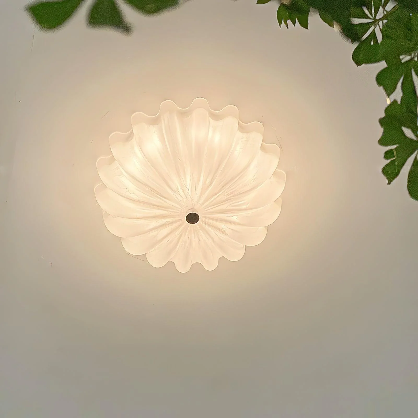 Quinn Modern Round Glass Ceiling Light Shades Bedroom Living Room