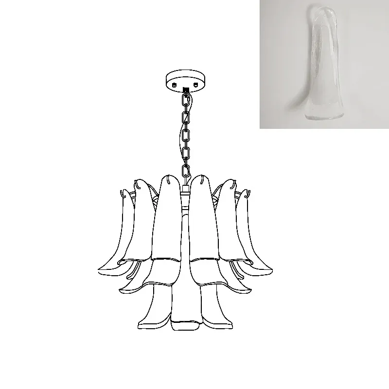 Marilyn Vintage Lujo Metal Vidrio Candelabro Sala de Estar Comedor Dormitorio