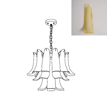 Marilyn Vintage Lujo Metal Vidrio Candelabro Sala de Estar Comedor Dormitorio