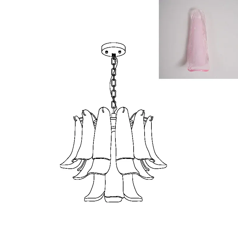 Marilyn Vintage Lujo Metal Vidrio Candelabro Sala de Estar Comedor Dormitorio