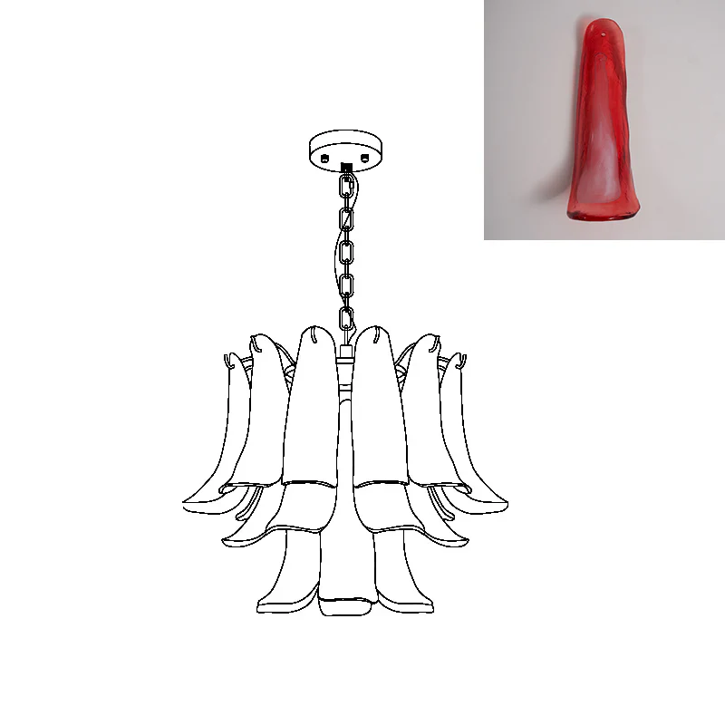 Marilyn Vintage Lujo Metal Vidrio Candelabro Sala de Estar Comedor Dormitorio