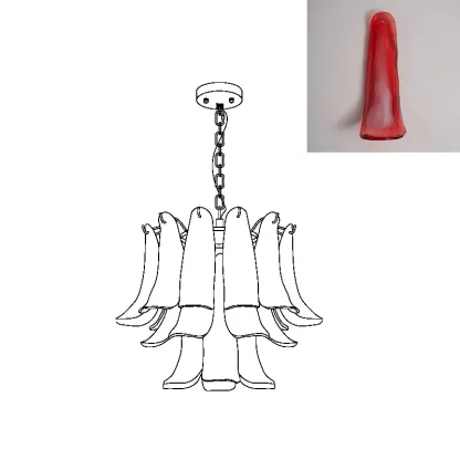 Marilyn Vintage Lujo Metal Vidrio Candelabro Sala de Estar Comedor Dormitorio