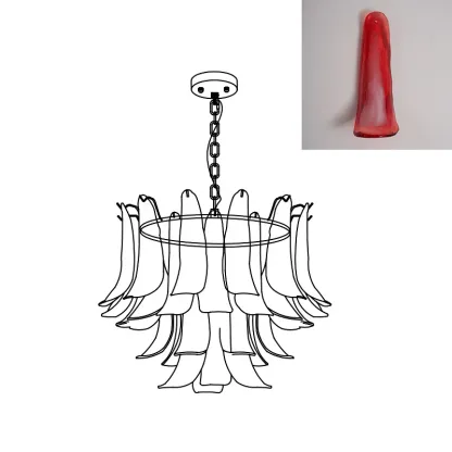 Marilyn Vintage Lujo Metal Vidrio Candelabro Sala de Estar Comedor Dormitorio