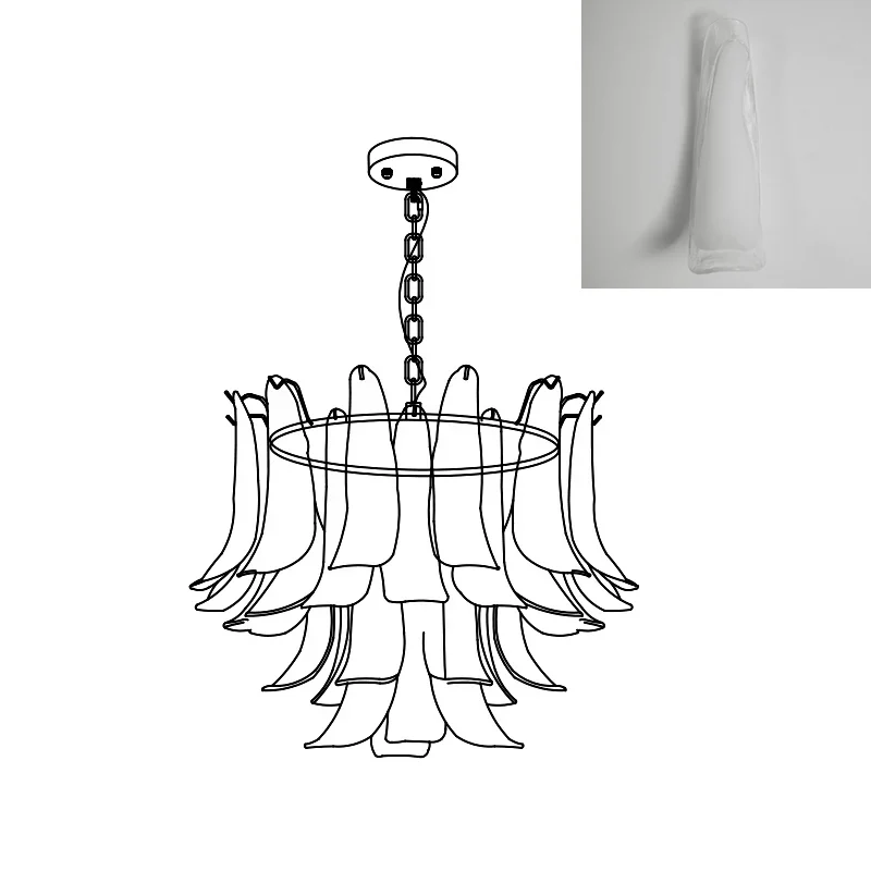 Marilyn Vintage Lujo Metal Vidrio Candelabro Sala de Estar Comedor Dormitorio