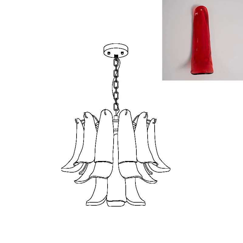 Marilyn Vintage Lujo Metal Vidrio Candelabro Sala de Estar Comedor Dormitorio