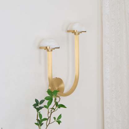 Halo Mushroom Alabaster Wall Light
