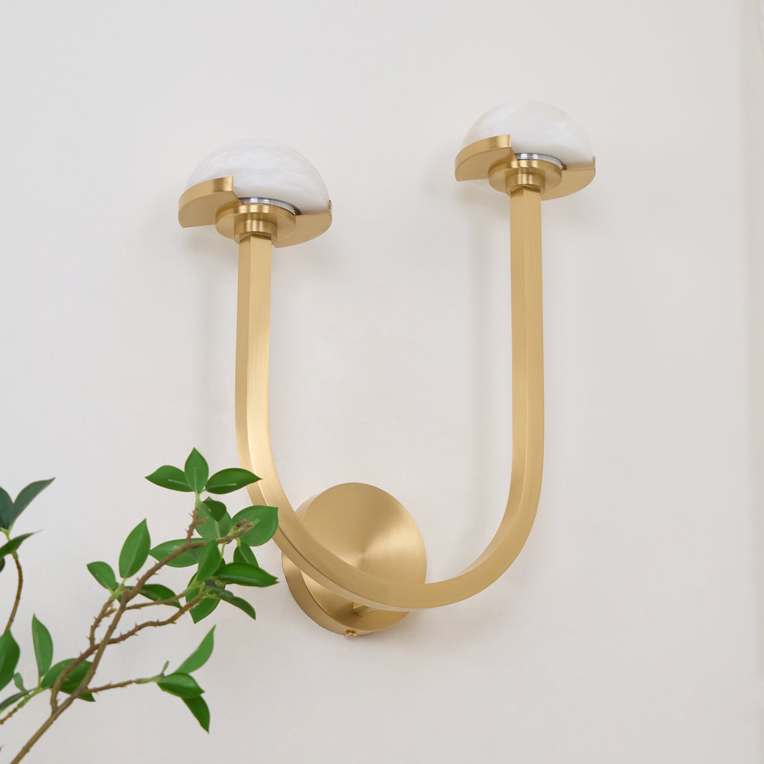 Halo Mushroom Alabaster Wall Light
