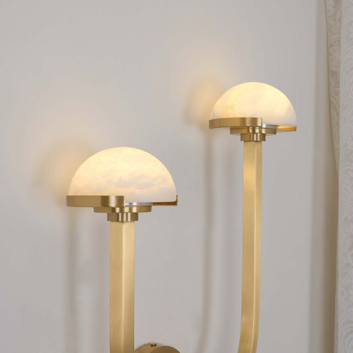Halo Mushroom Alabaster Wall Light