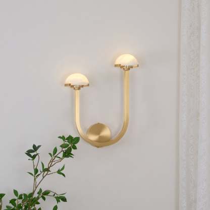 Halo Mushroom Alabaster Wall Light