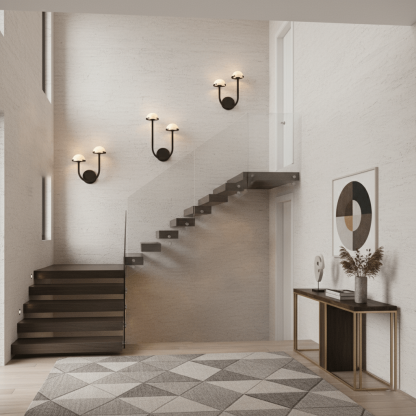 Halo Mushroom Alabaster Wall Light