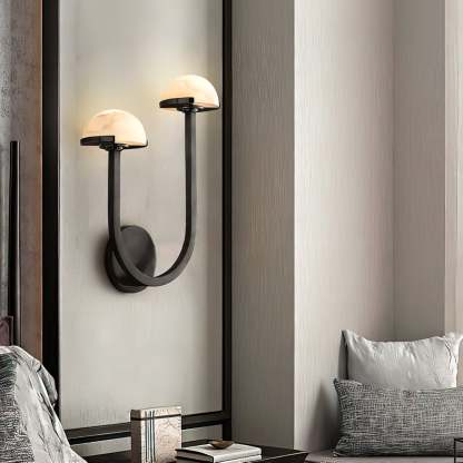 Halo Mushroom Alabaster Wall Light