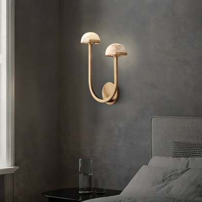 Halo Mushroom Alabaster Wall Light