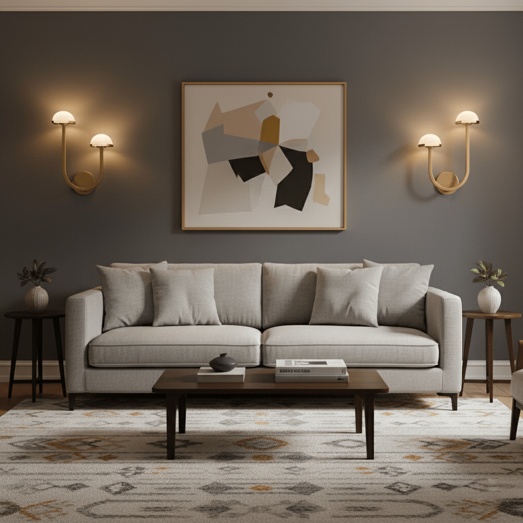 Halo Mushroom Alabaster Wall Light