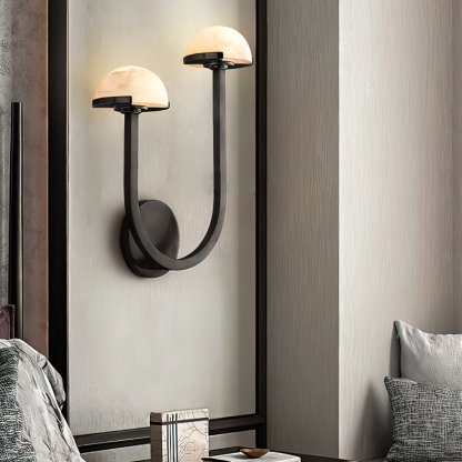 Halo Mushroom Alabaster Wall Light