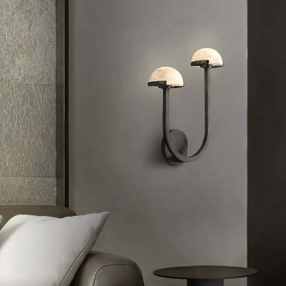 Halo Mushroom Alabaster Wall Light