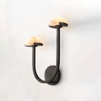 Halo Mushroom Alabaster Wall Light