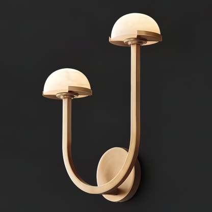 Halo Mushroom Alabaster Wall Light