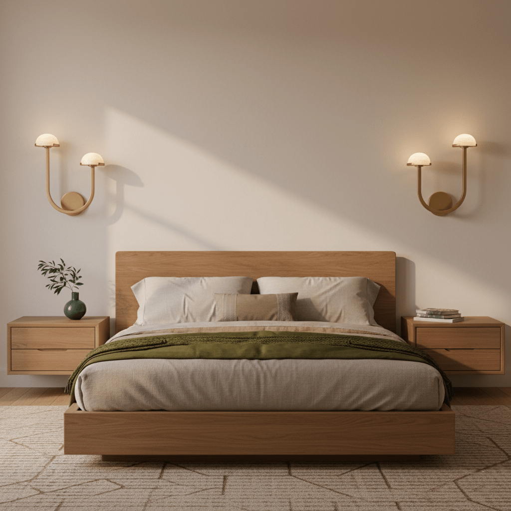 Halo Mushroom Alabaster Wall Light