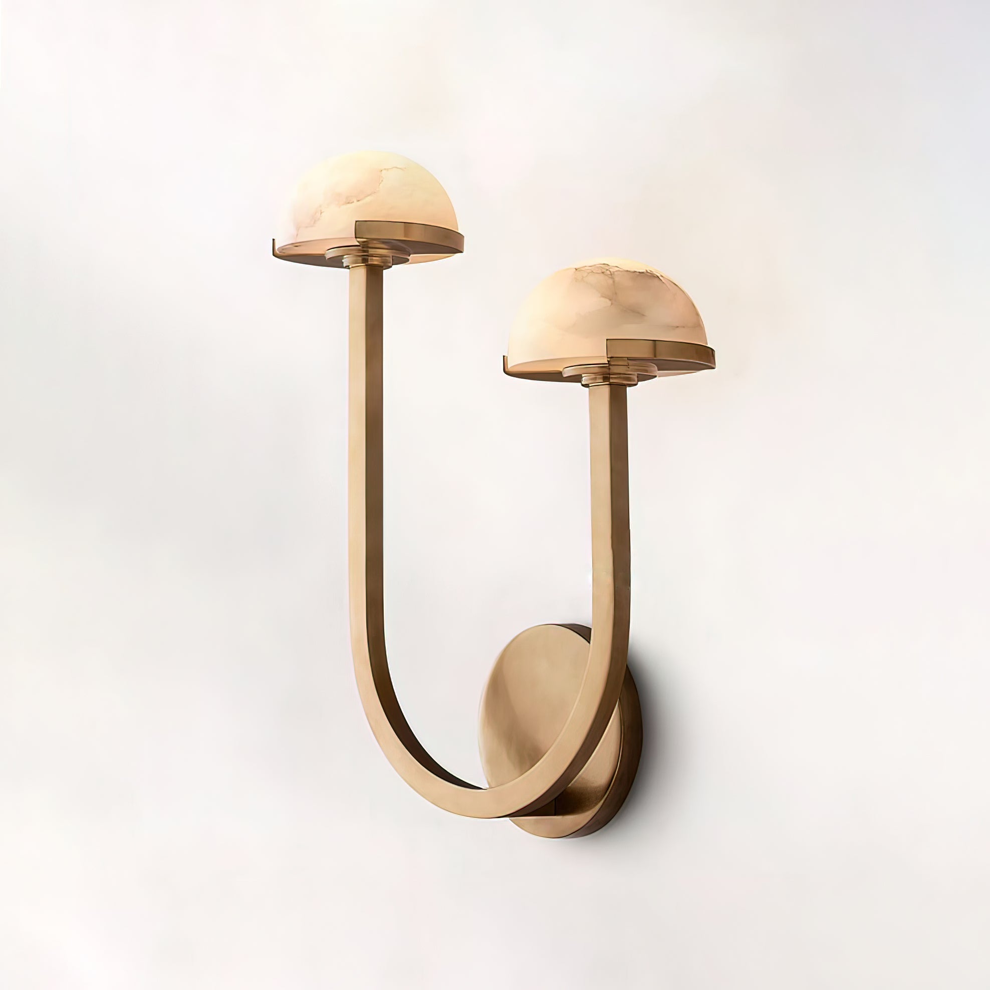 Halo Mushroom Alabaster Wall Light