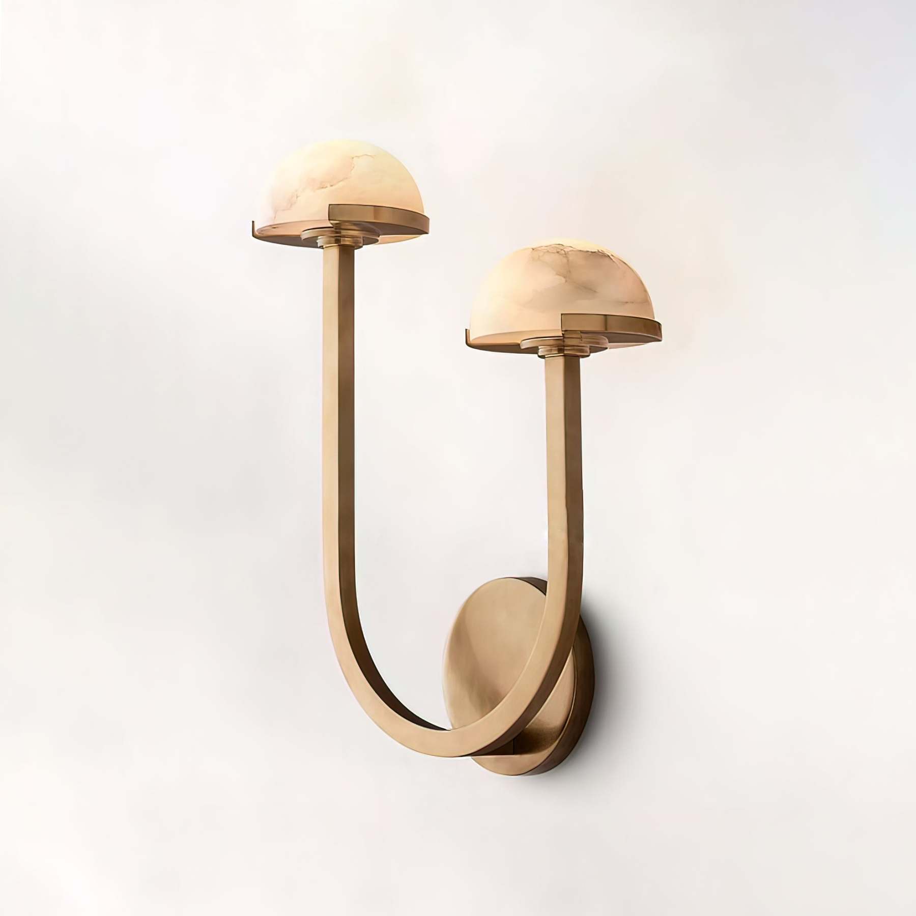 Halo Mushroom Alabaster Wall Light