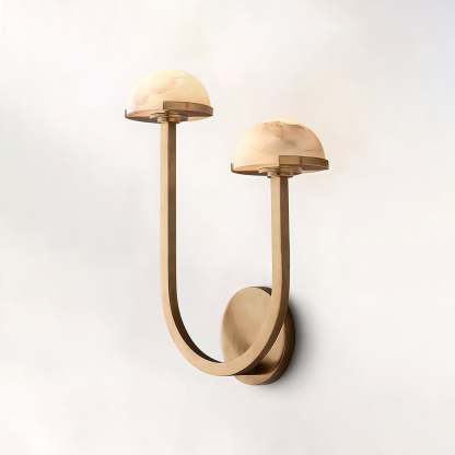 Halo Mushroom Alabaster Wall Light