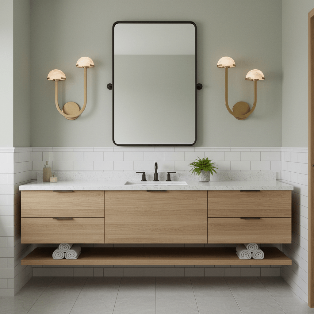 Halo Mushroom Alabaster Wall Light