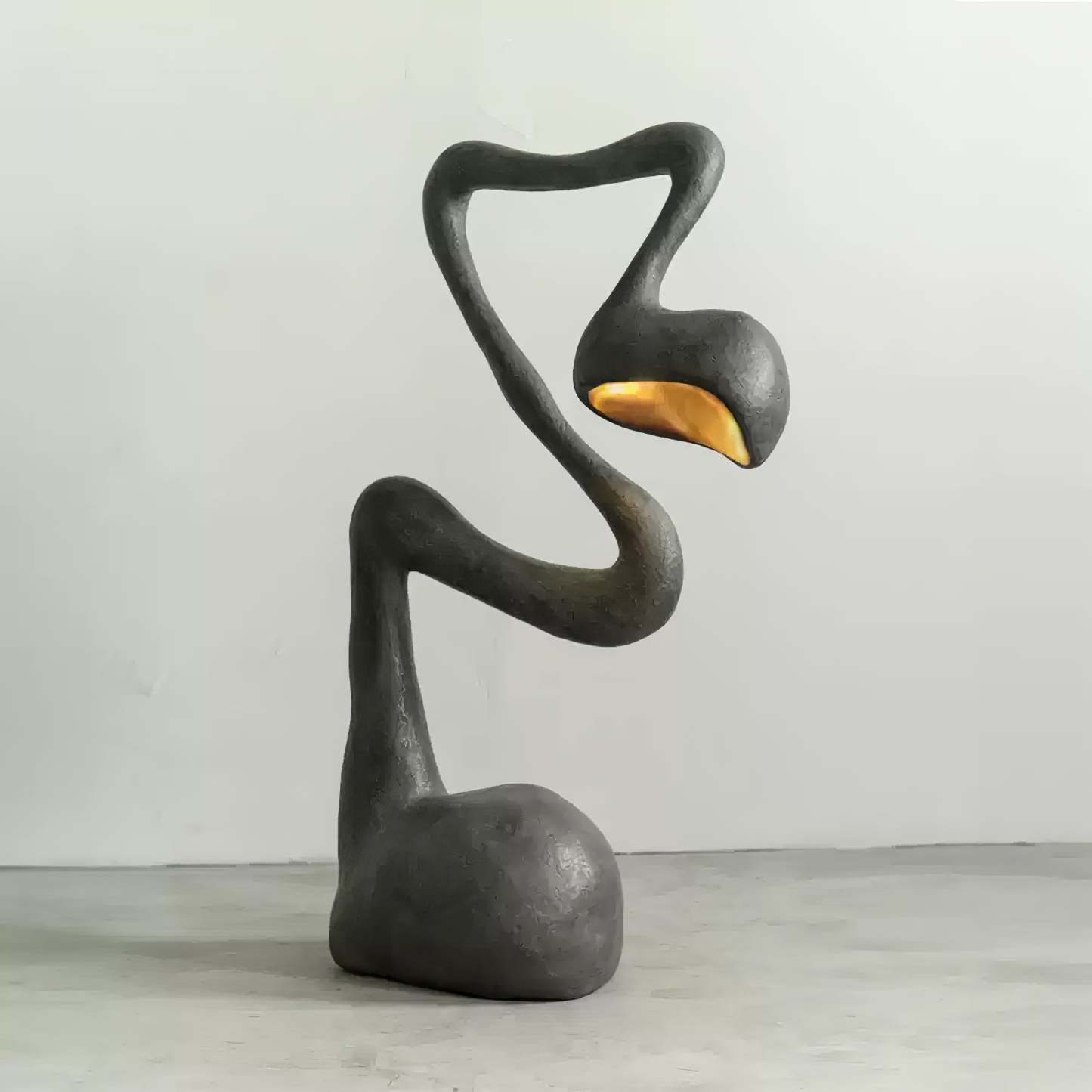 Diseño Artístico Negro Mate Lámpara de Pie | LASSOLA