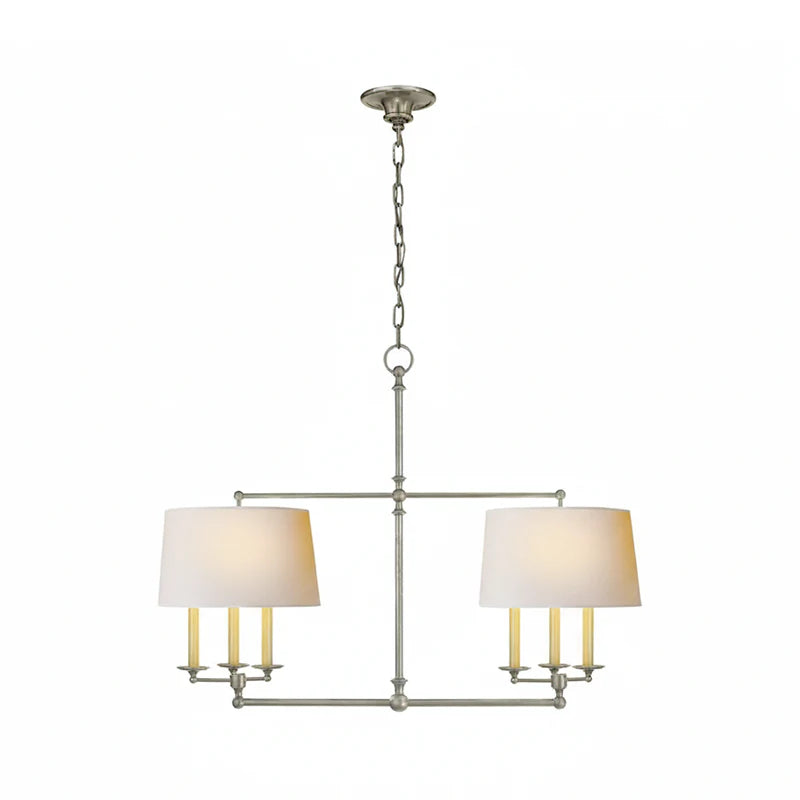 Axis Fabric Brass Chandelier