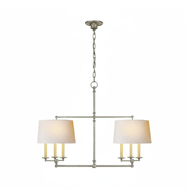 Axis Fabric Brass Chandelier
