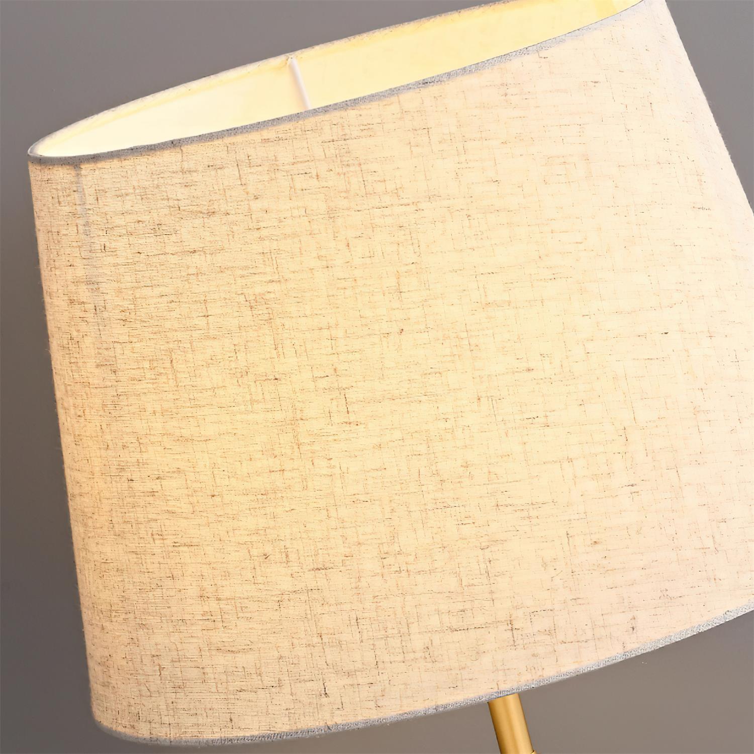 Hakka Brass Walnut Table Lamp