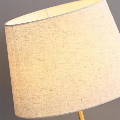 Hakka Brass Walnut Table Lamp