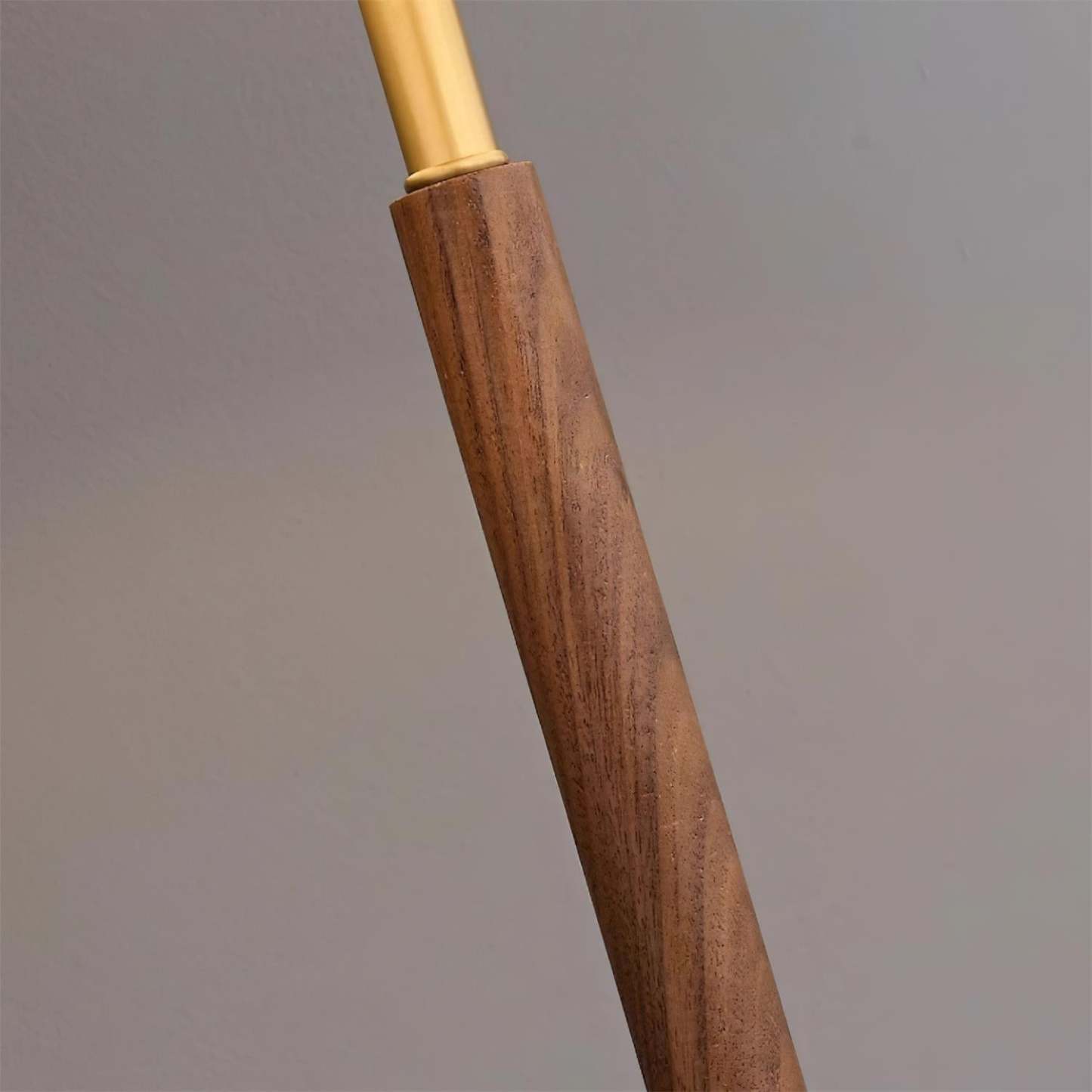 Hakka Brass Walnut Table Lamp