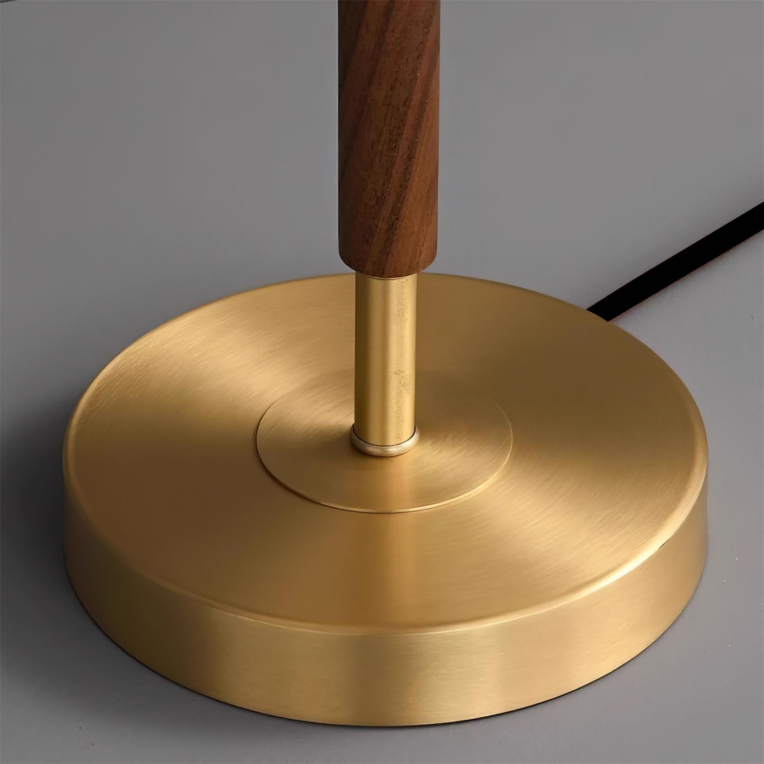 Hakka Brass Walnut Table Lamp