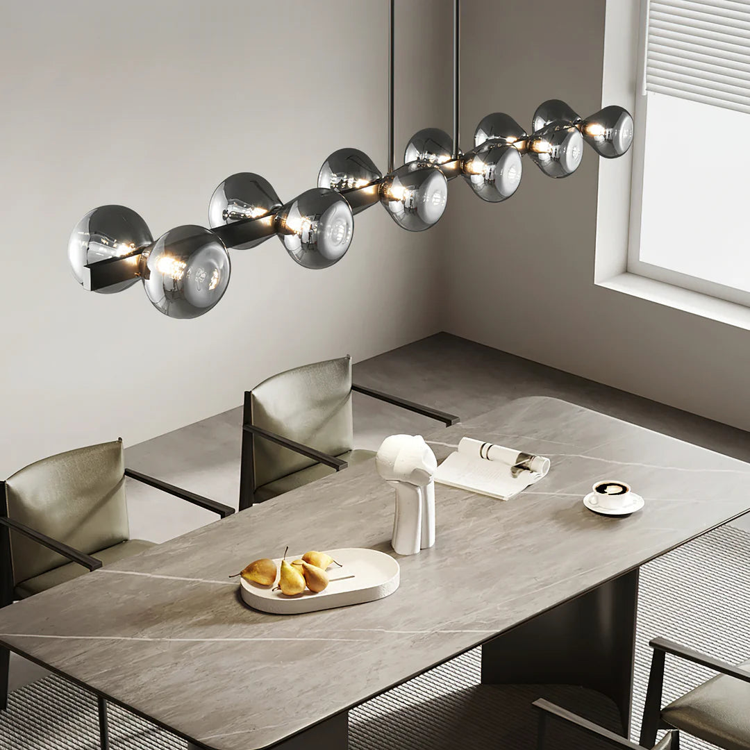 Halo Hourglass Glass Chandelier