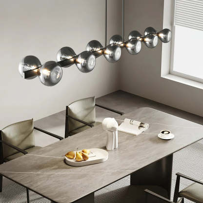 Halo Hourglass Glass Chandelier