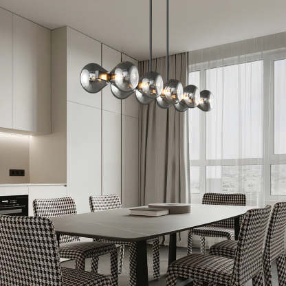 Halo Hourglass Glass Chandelier
