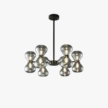 Halo Hourglass Glass Chandelier