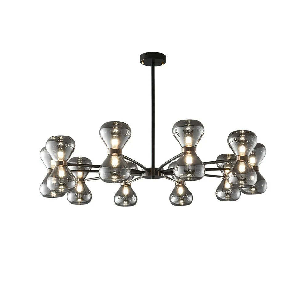Halo Hourglass Glass Chandelier