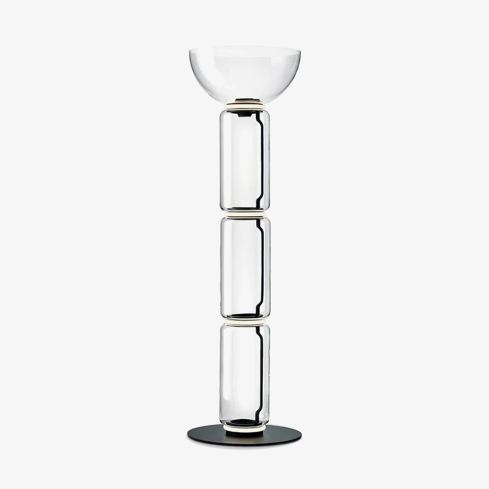 Axis Bamboo Glass Floor Lamp