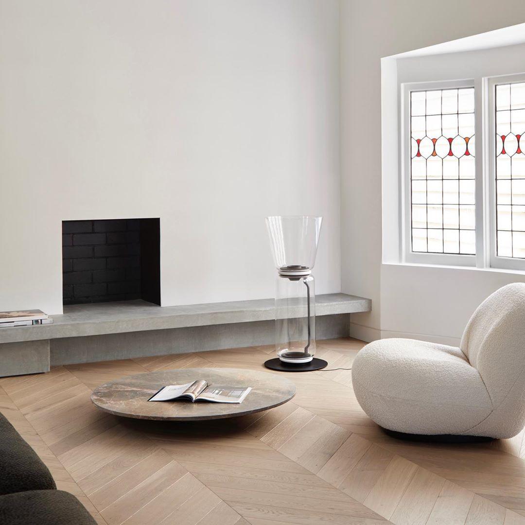 Axis Bamboo Glass Floor Lamp