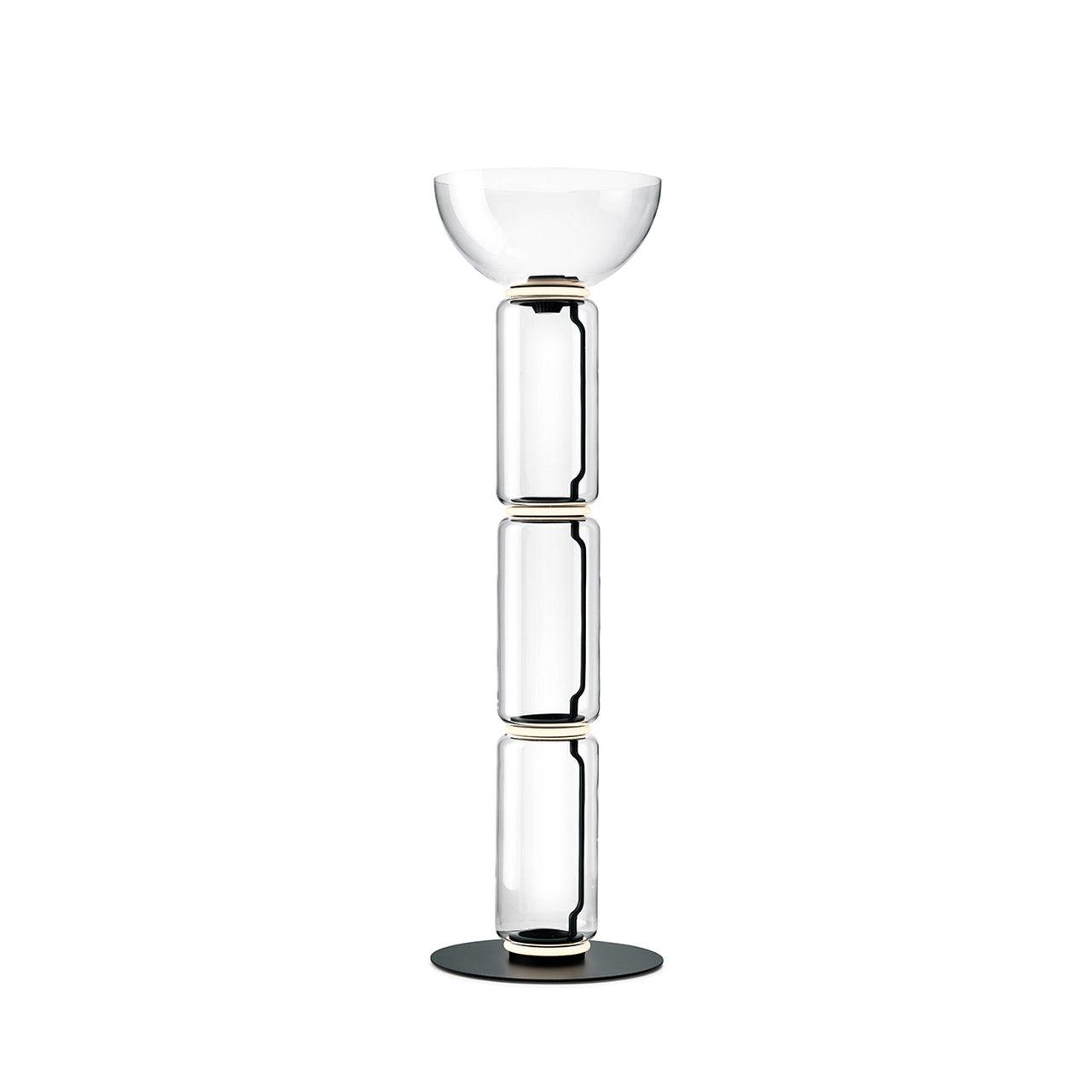 Axis Bamboo Glass Floor Lamp