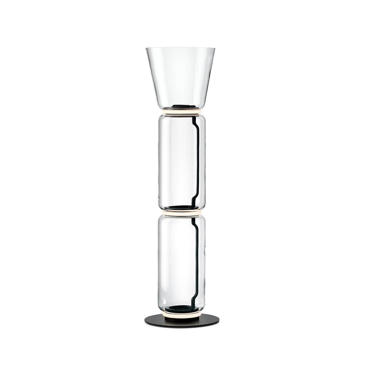 Axis Bamboo Glass Floor Lamp