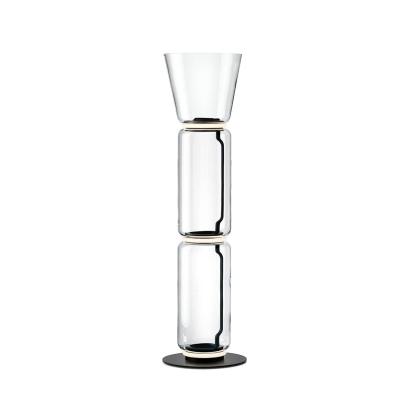 Axis Bamboo Glass Floor Lamp