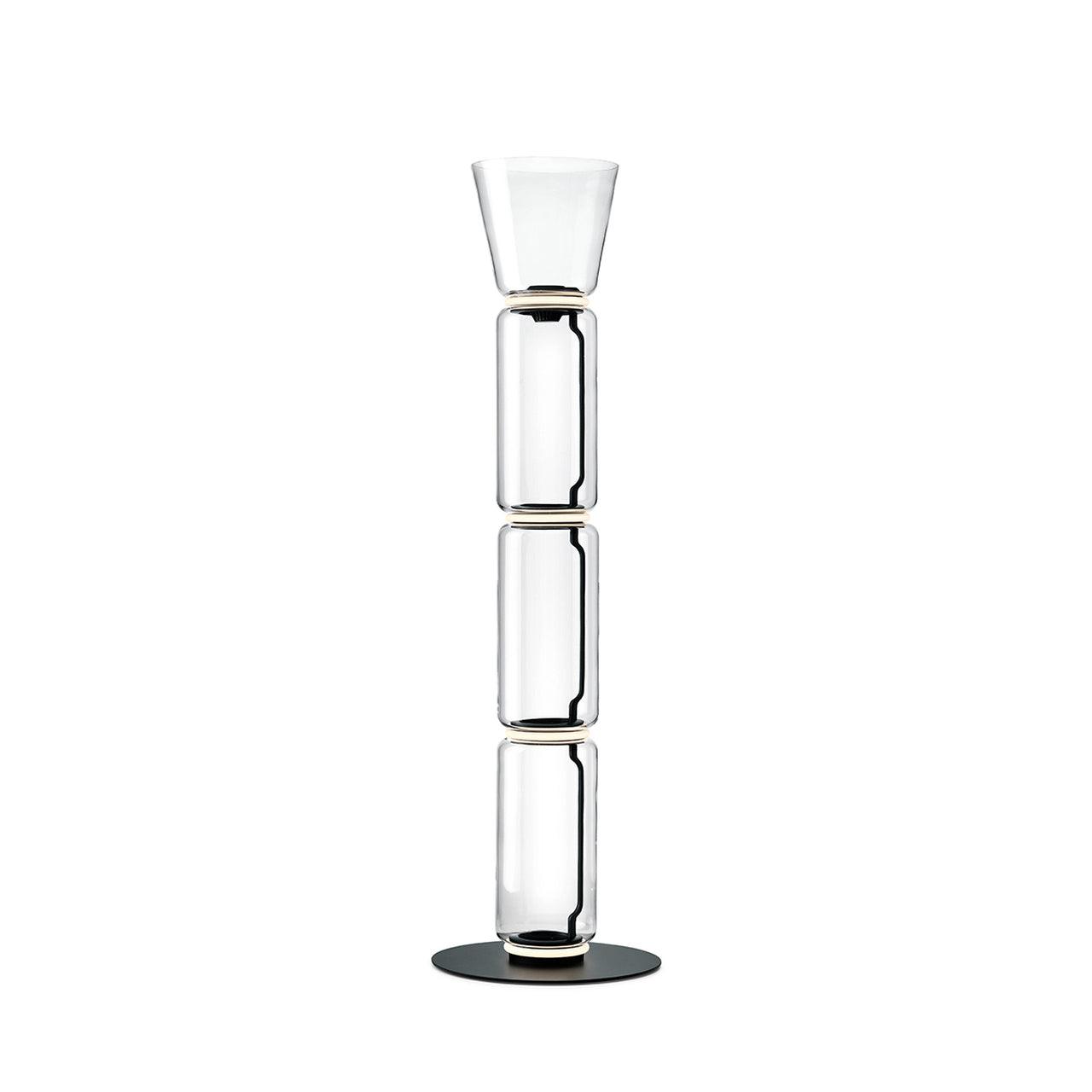 Axis Bamboo Glass Floor Lamp