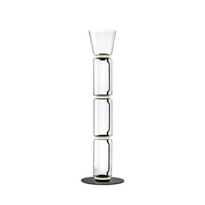 Axis Bamboo Glass Floor Lamp