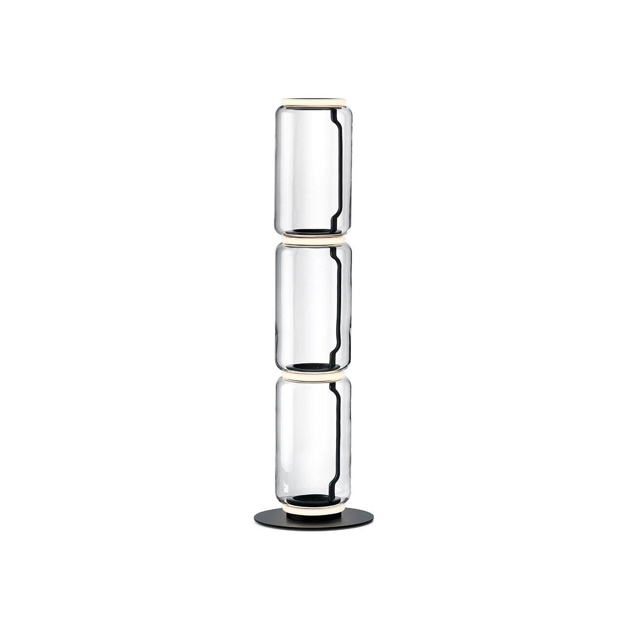 Axis Bamboo Glass Floor Lamp