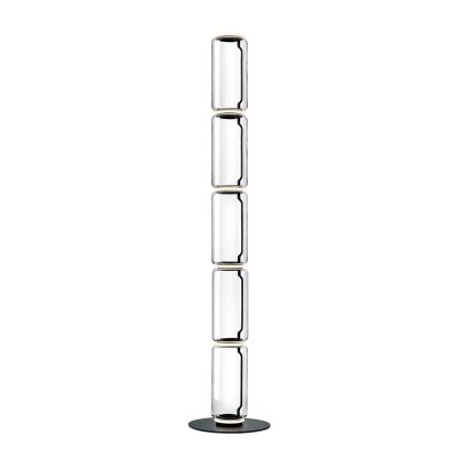Axis Bamboo Glass Floor Lamp
